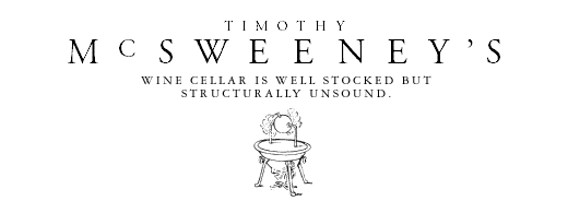 Timothy McSweeney's Header Image